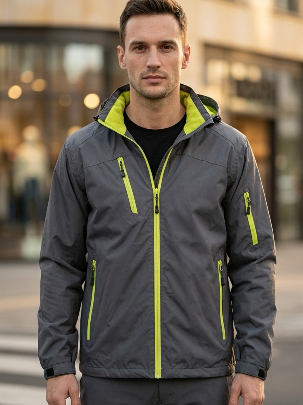 MENS JACKET - WHITERIDGE 755 FREEDOM JKT - GREY - LARGE NWT